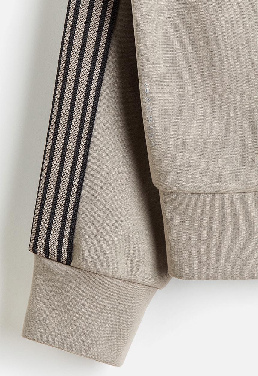 H&M - Oversized fit track jacket with drymove - beige
