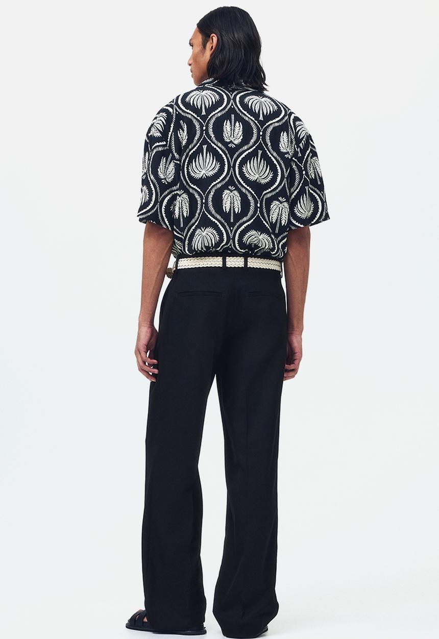 H&M - Loose fit tailored trousers - black
