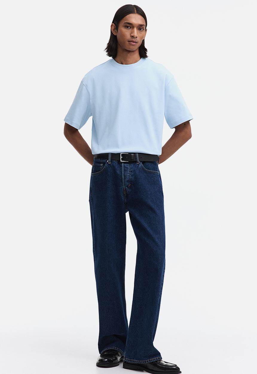 H&M - Oversized fit T-shirt - light blue
