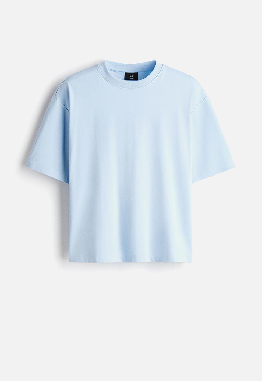 H&M - Oversized fit T-shirt - light blue