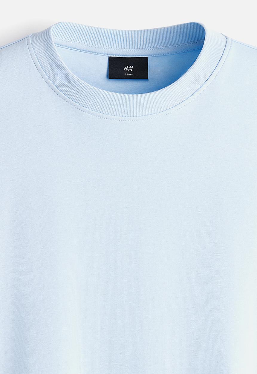H&M - Oversized fit T-shirt - light blue