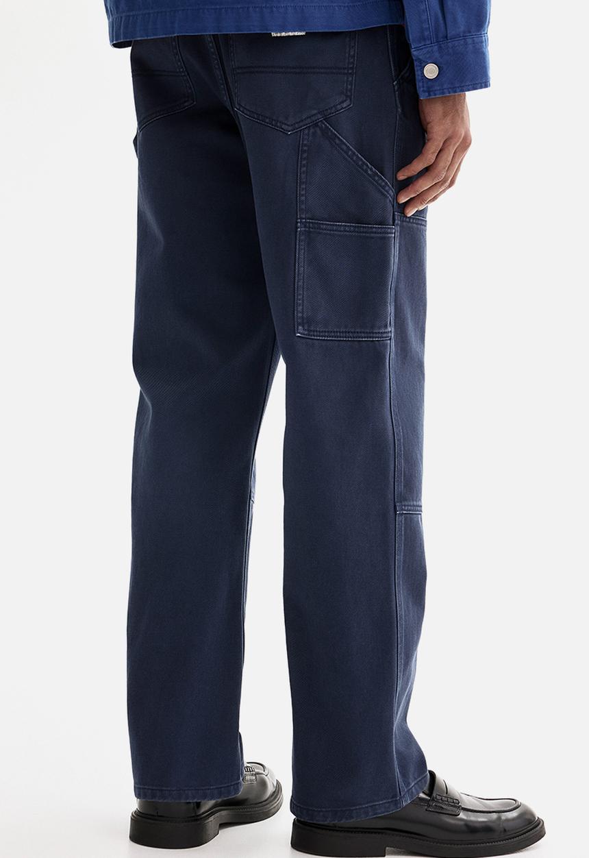 H&M - Regular fit carpenter trousers - dark blue