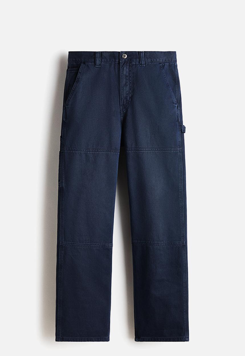 H&M - Regular fit carpenter trousers - dark blue