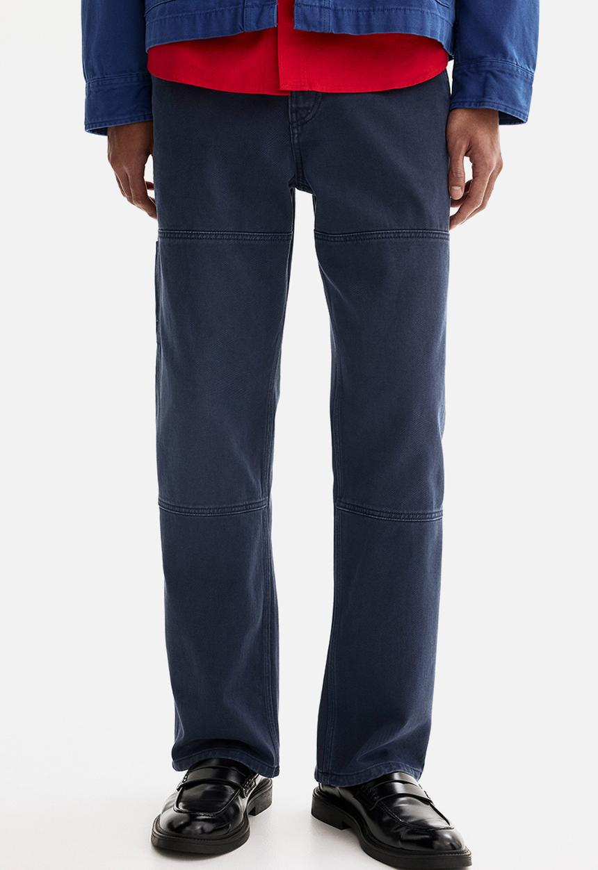 H&M - Regular fit carpenter trousers - dark blue