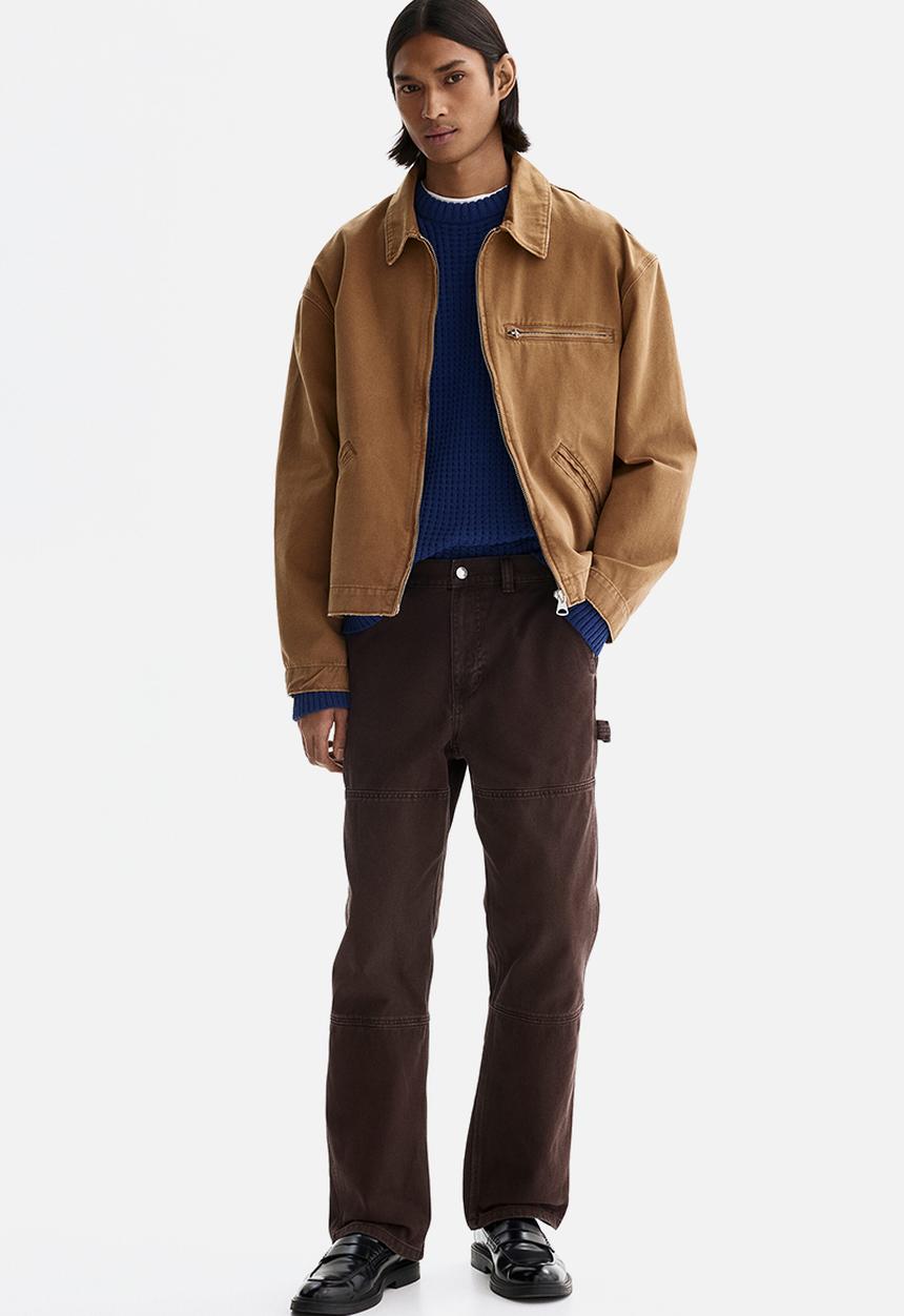 H&M - Regular fit carpenter trousers - dark brown