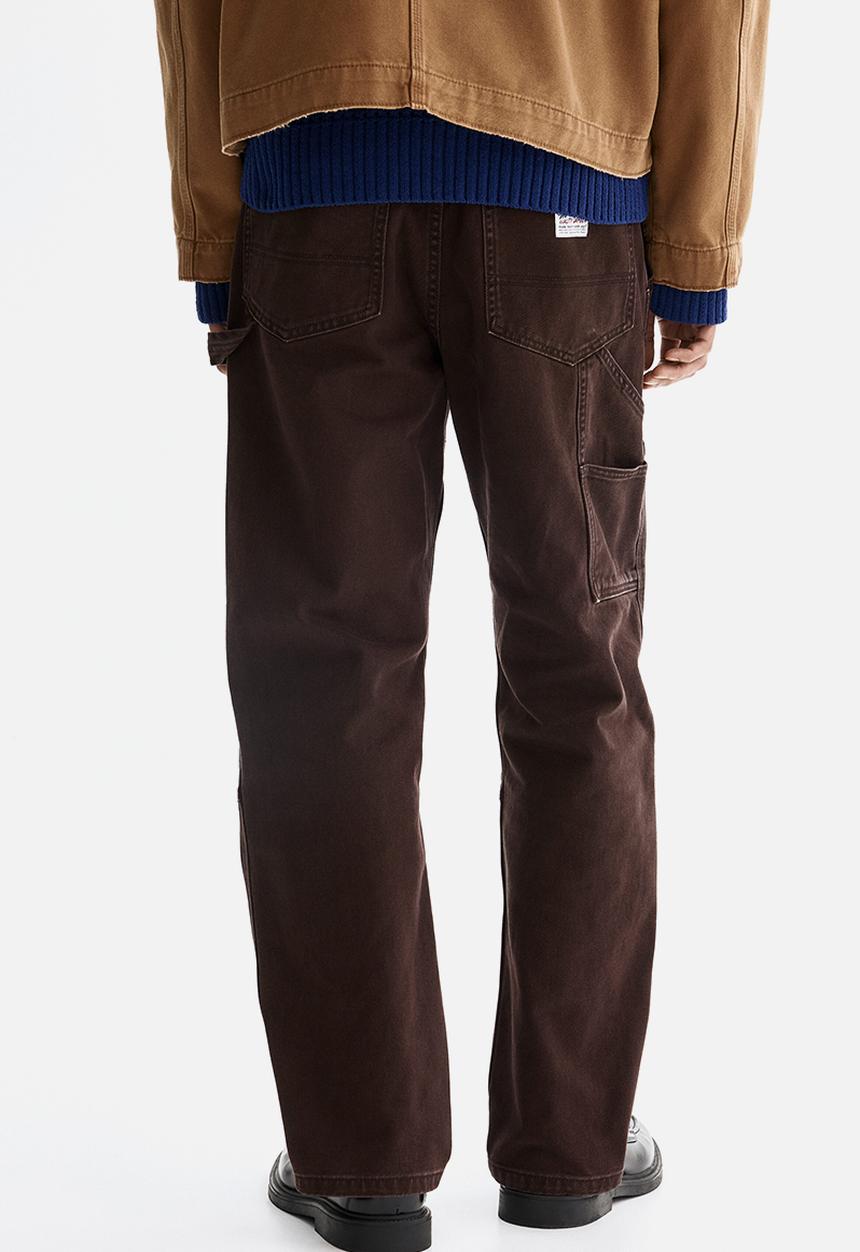 H&M - Regular fit carpenter trousers - dark brown