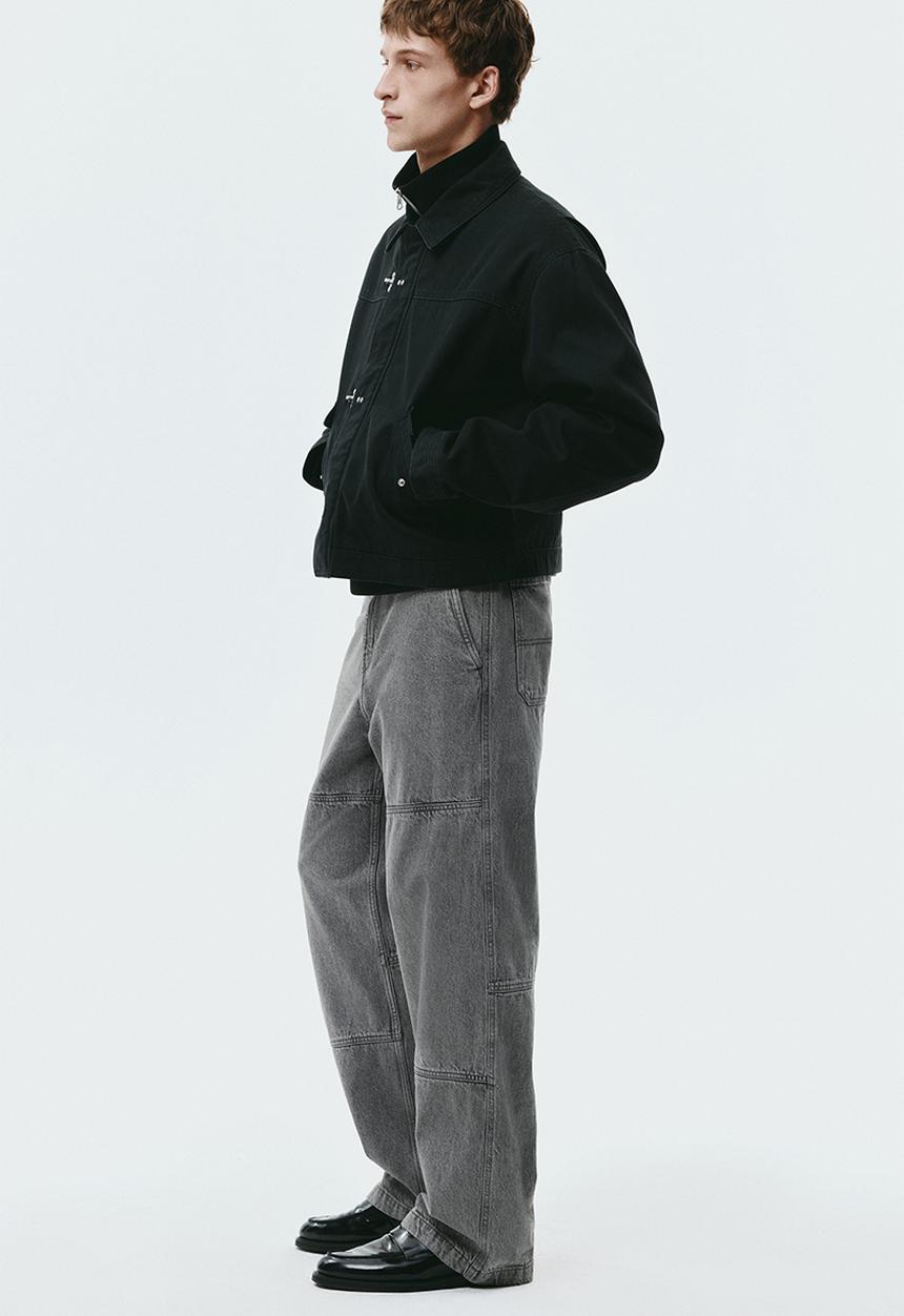 H&M - Loose fit worker jeans - grey