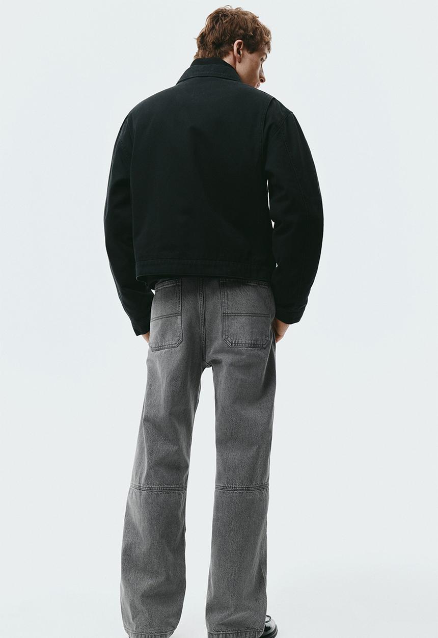 H&M - Loose fit worker jeans - grey