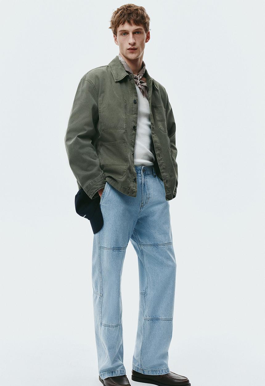 H&M - Loose fit worker jeans - denim blue