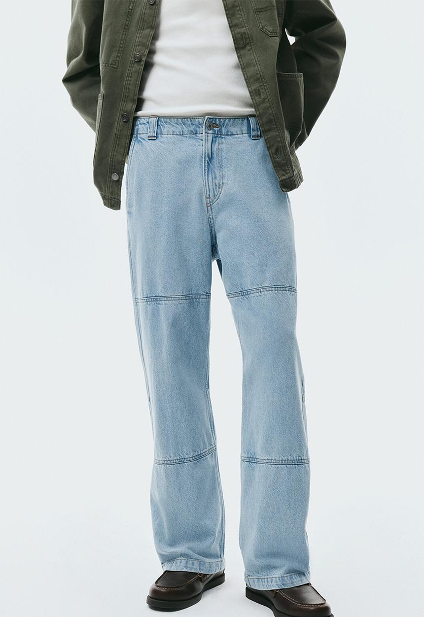 H&M - Loose fit worker jeans - denim blue
