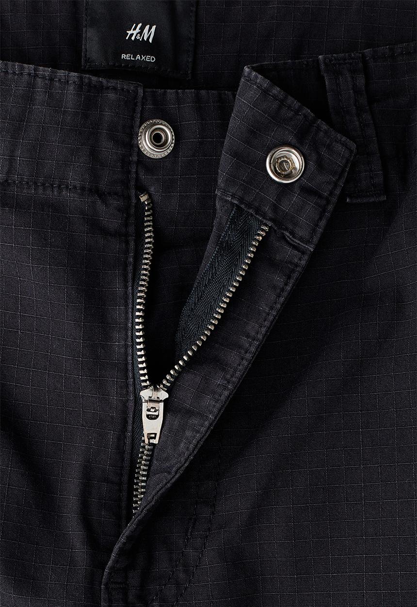 H&M - Relaxed fit trousers - dark grey
