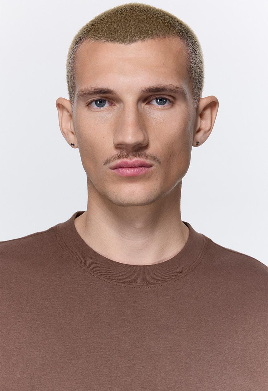 H&M - Oversized fit interlock t-shirt - dark beige