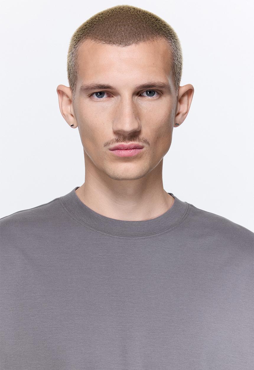 H&M - Oversized fit interlock t-shirt - grey