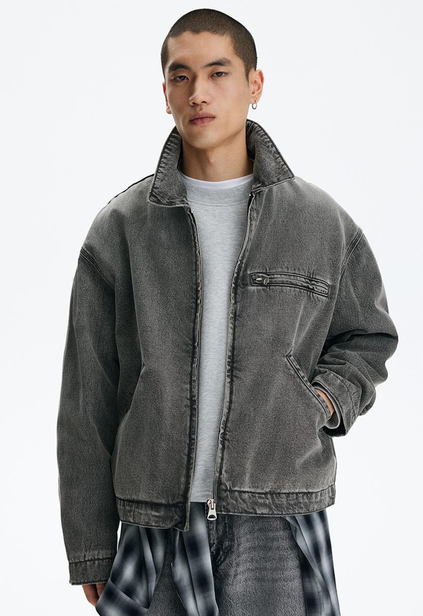 H&M - Denim jacket - grey