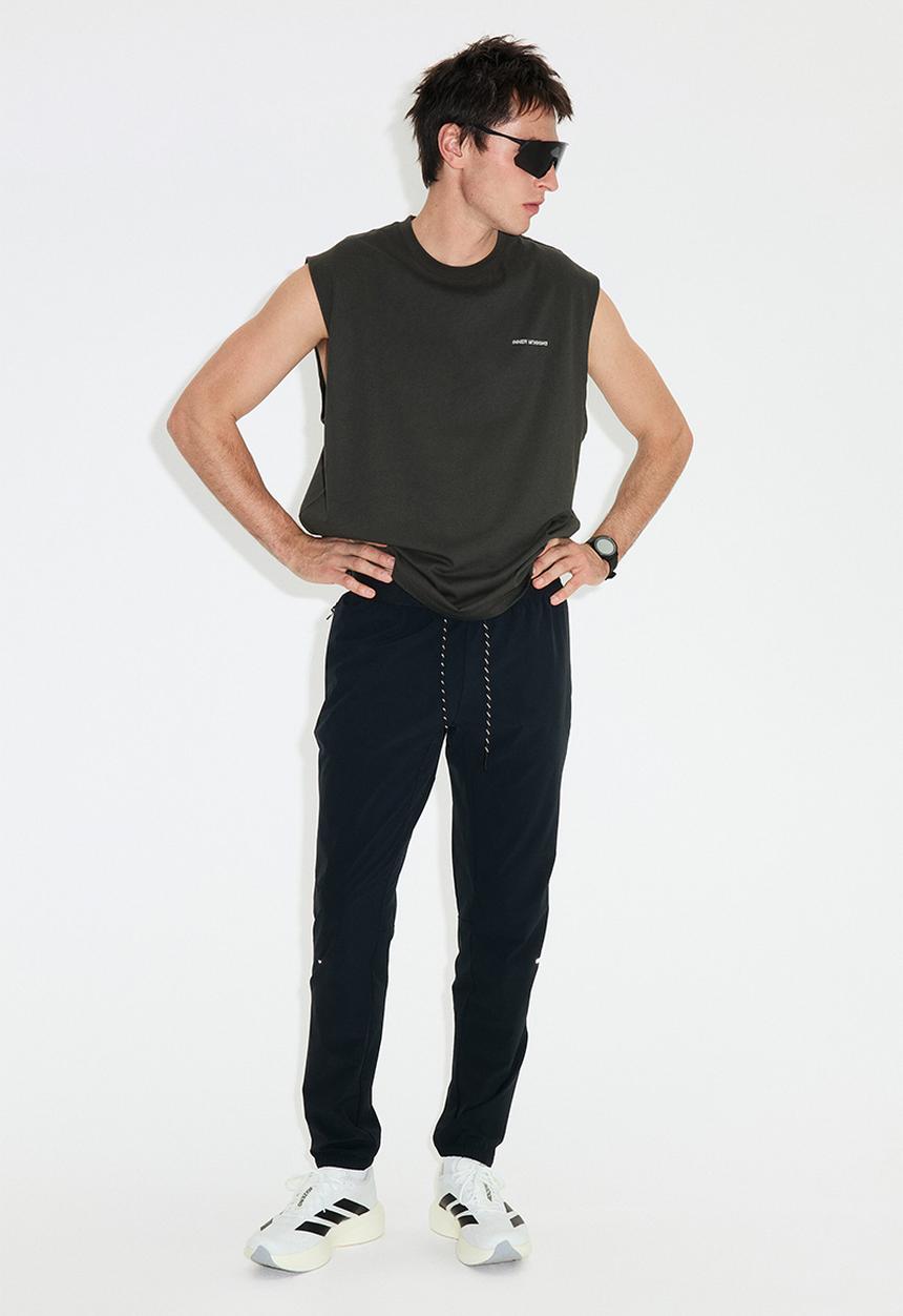 H&M - Loose fit sports vest top with drymove™ - dark grey/inner running