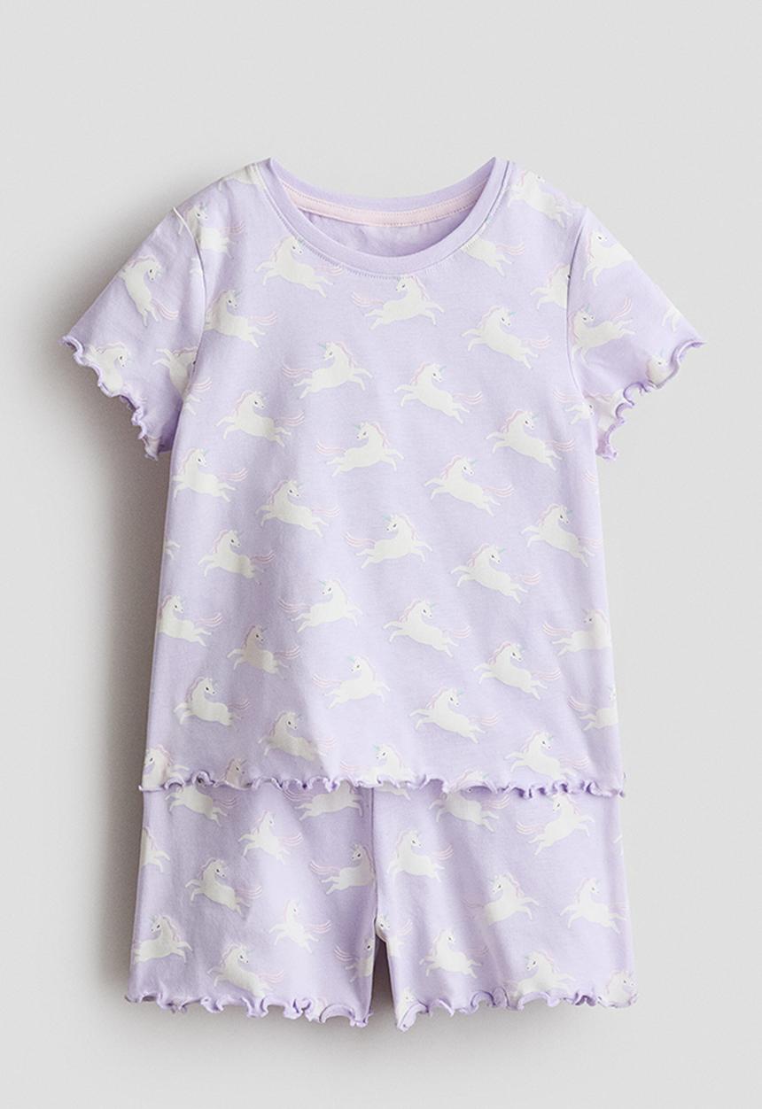 H&M - Cotton pyjamas - light purple/unicorns