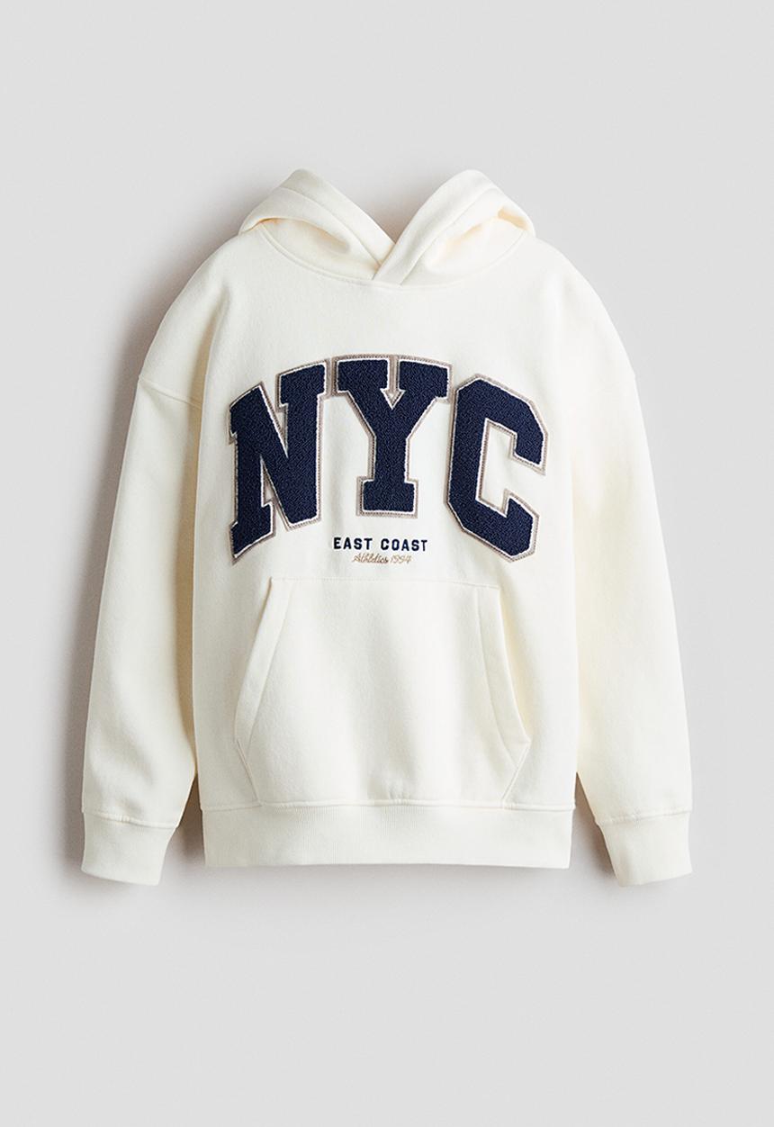 H&M - Hoodie - cream/nyc