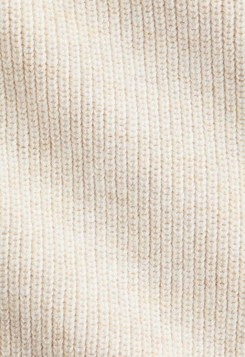 H&M - Waffle-knit henley jumper - light beige marl