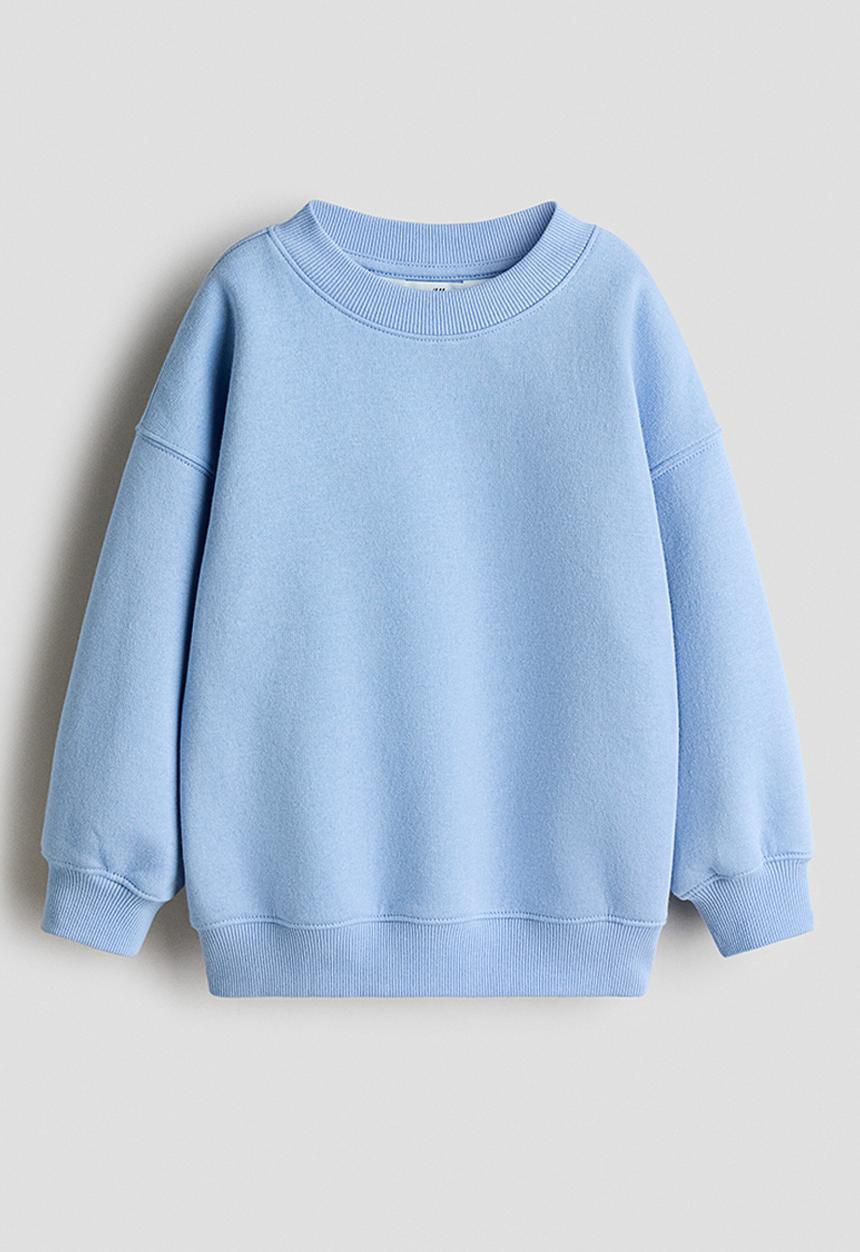 H&M - Oversized brushed-inside sweatshirt - light blue