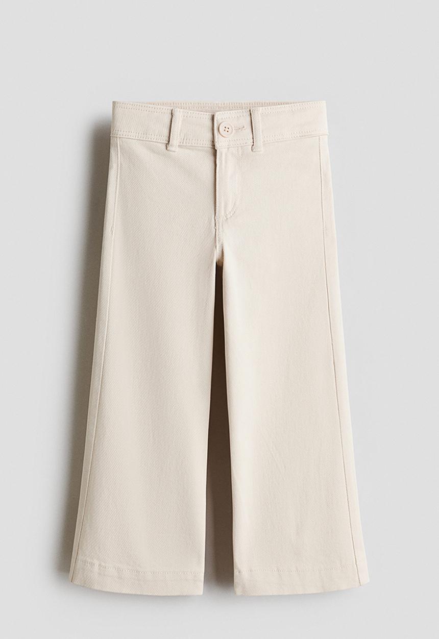 H&M - Flared trousers - light beige