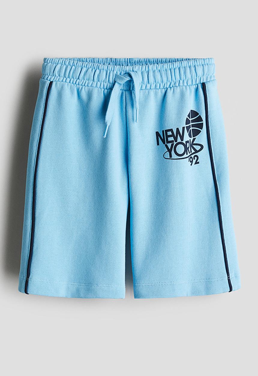 H&M - Cotton sweatshorts - blue/new york