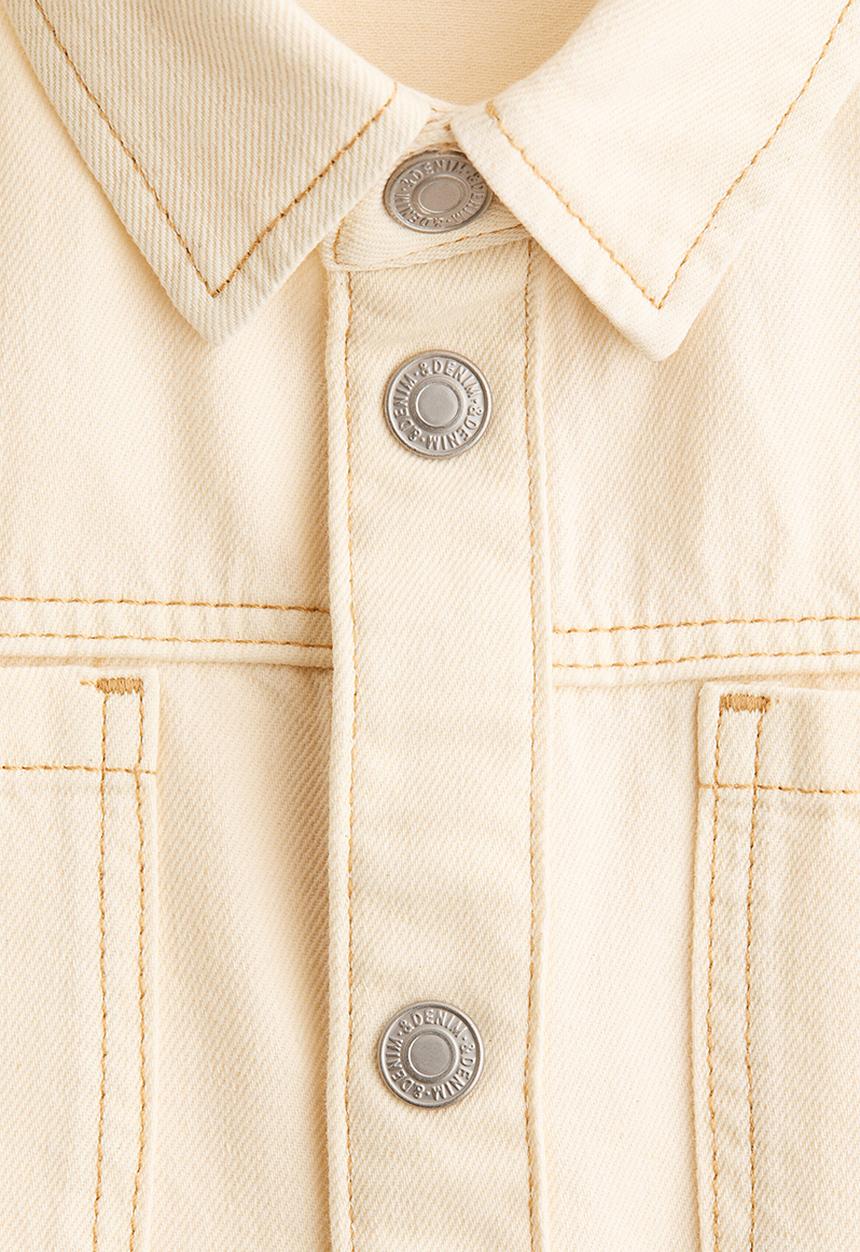 H&M - Denim overshirt - cream