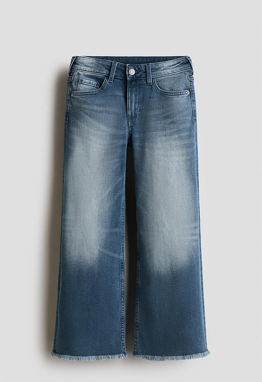 H&M - Baggy fit bootcut leg jeans - denim blue