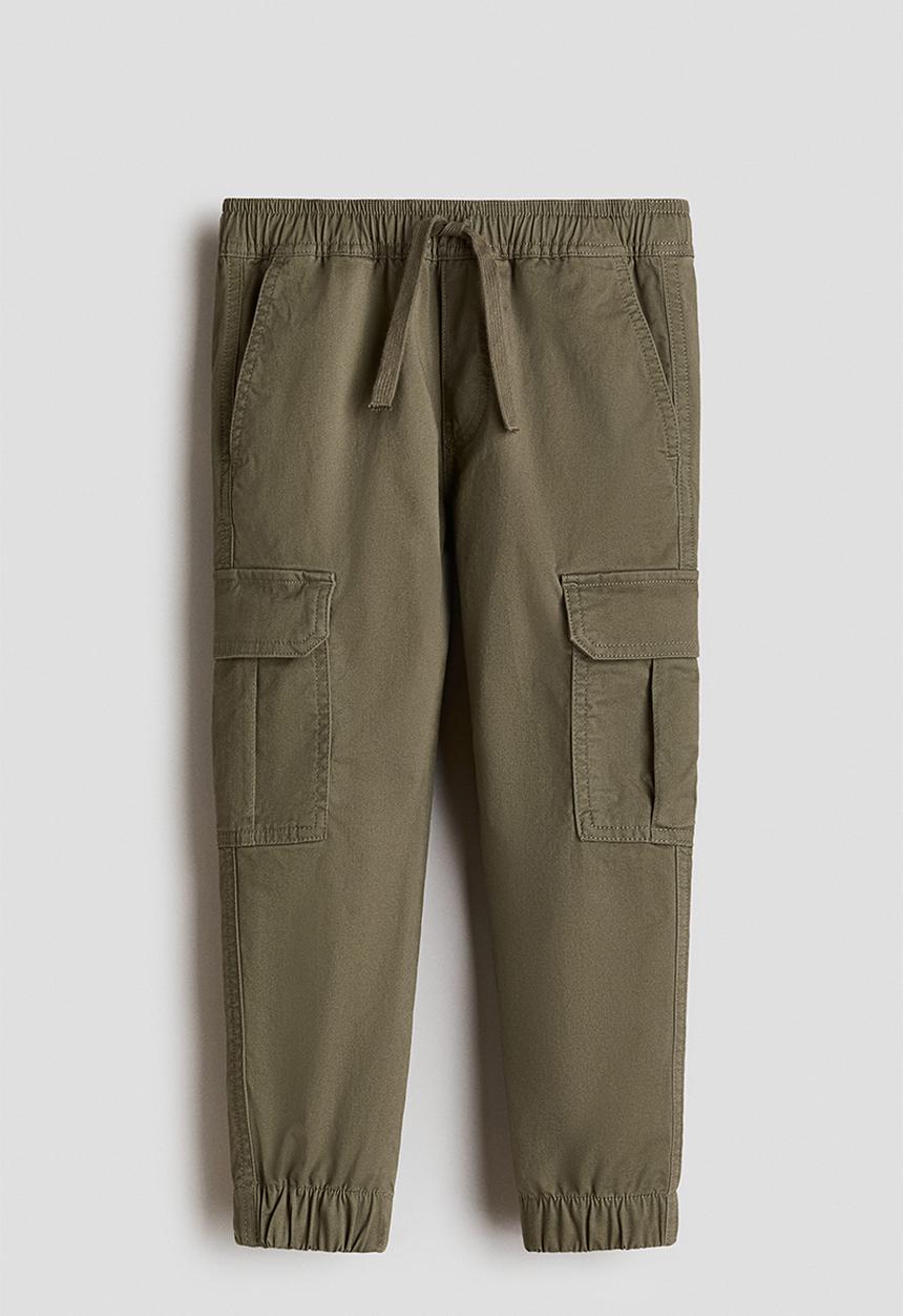 H&M - Cargo trousers - khaki green