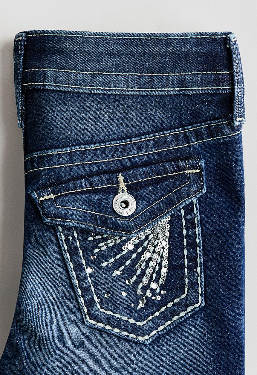 H&M - Flared leg low jeans - dark denim blue