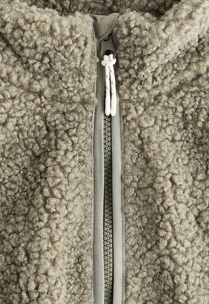 H&M - Thermolite? windproof teddy gilet - khaki green