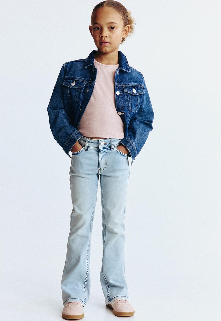 H&M - Super soft flared leg jeans - light denim blue