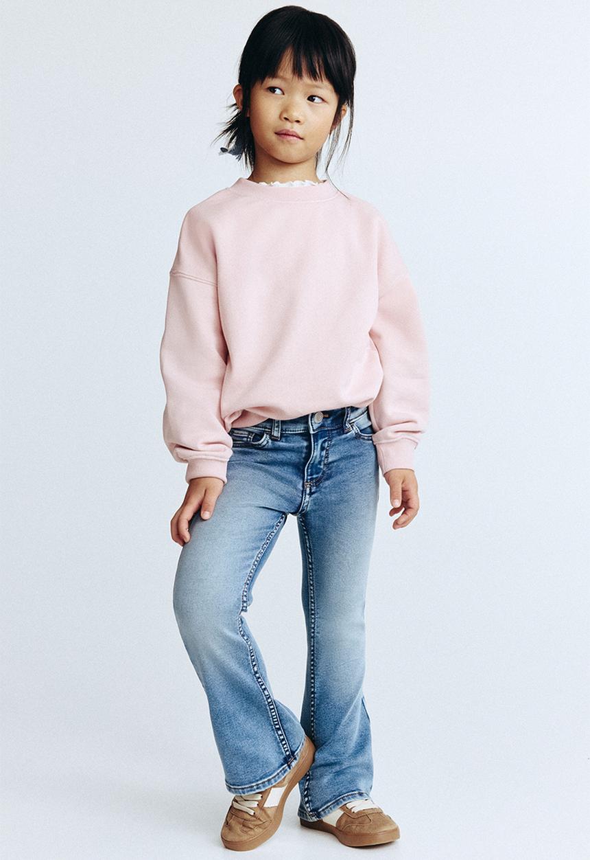 H&M - Super soft flared leg jeans - denim blue
