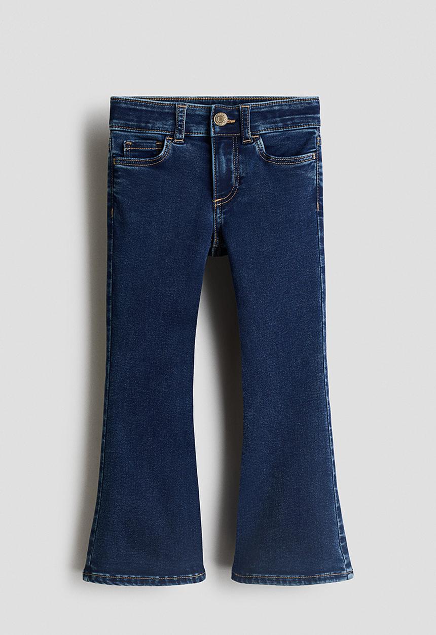H&M - Super soft flared leg jeans - dark denim blue