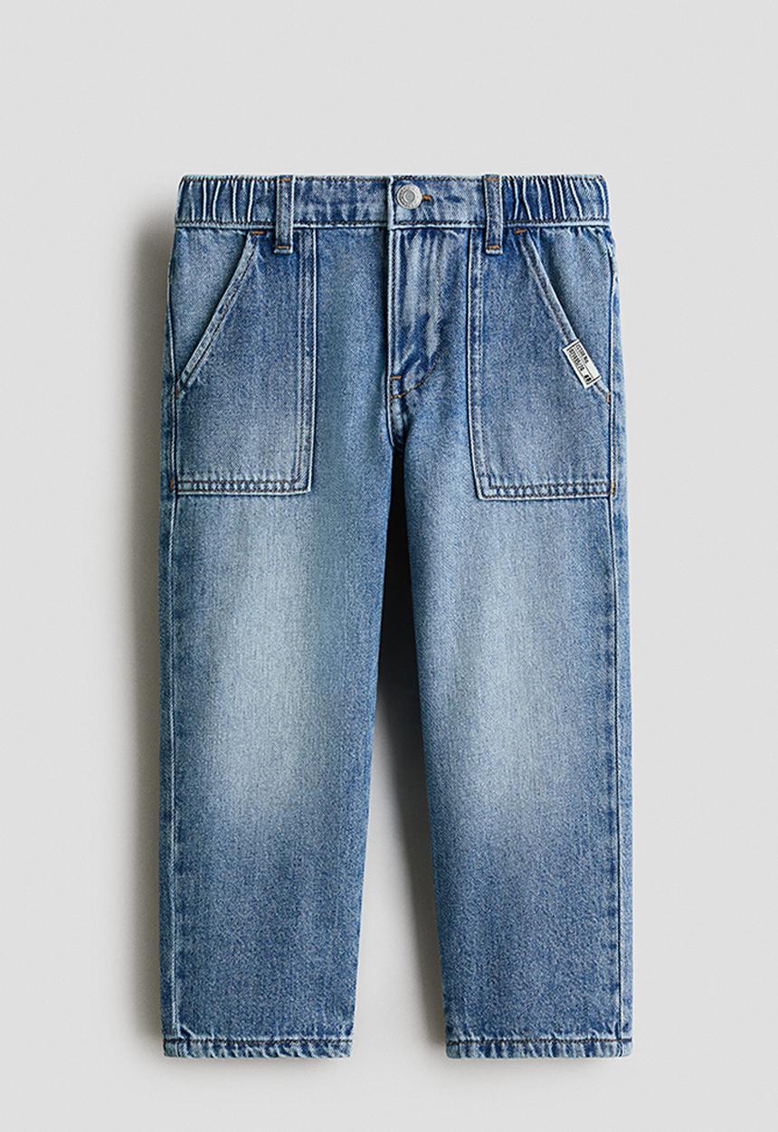 H&M - Loose fit tapered leg jeans - denim blue
