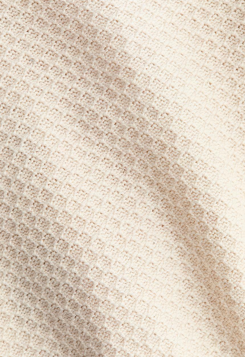 H&M - 2-piece embroidery-detail cotton set - light beige/animals