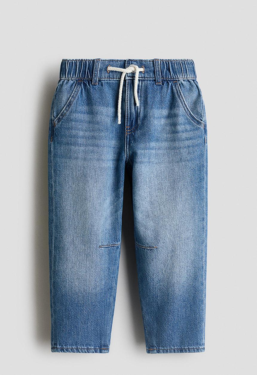 H&M - Cotton denim joggers - denim blue