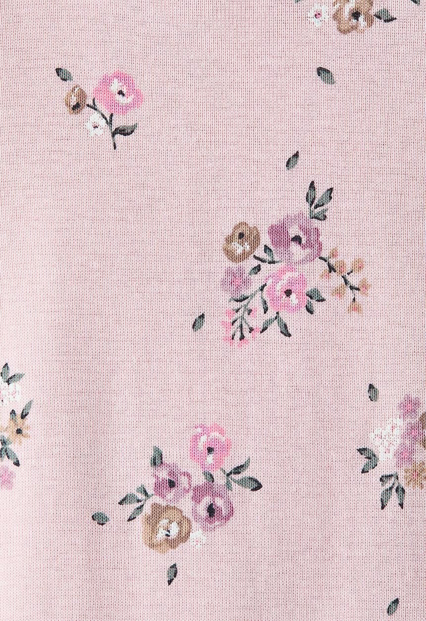 H&M - Printed bodysuit - light pink/floral