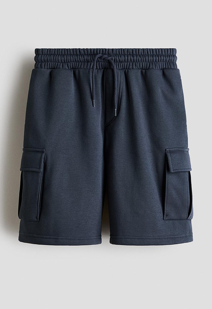 H&M - Cargo sweatshirt shorts - dark grey