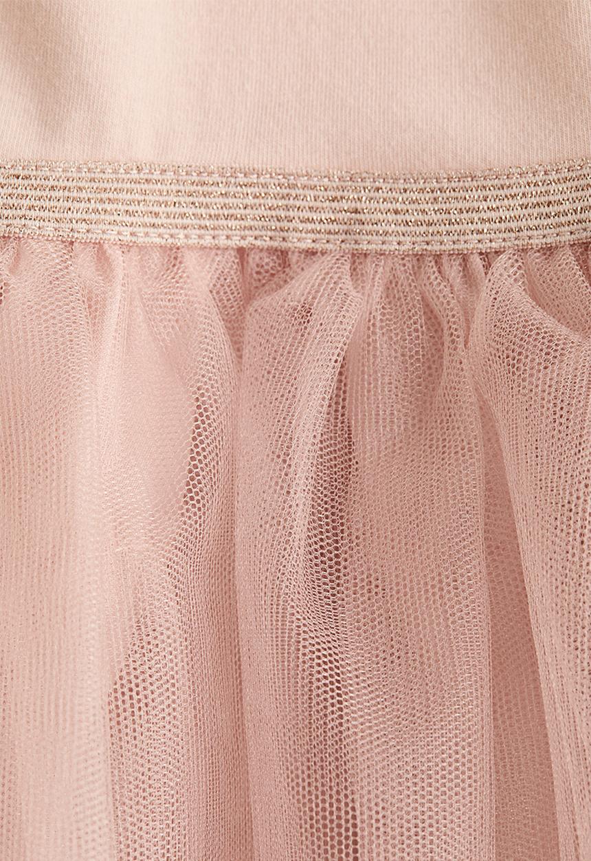H&M - Tulle-skirt jersey dress - light pink