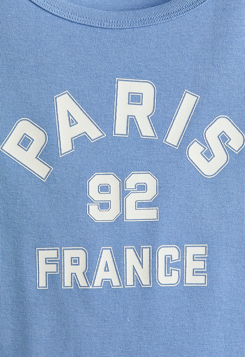 H&M - Printed t-shirt - blue/paris