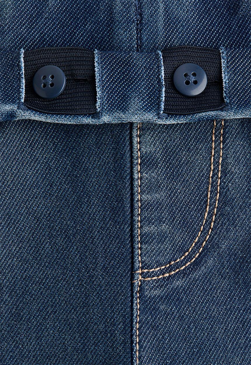 H&M - Denim-look wide-leg jeggings - denim blue