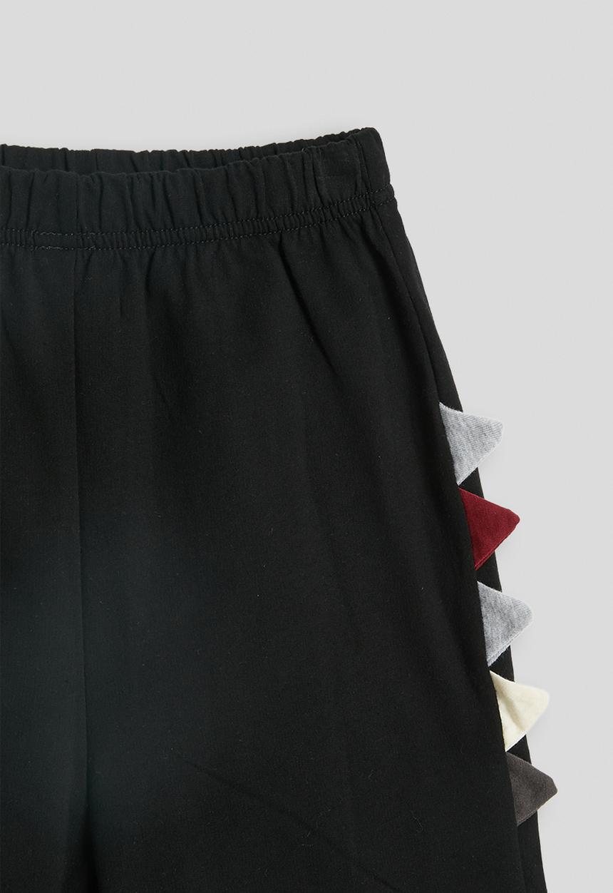 Pop Candy - Dino graphic tee and dino shorts - white/black