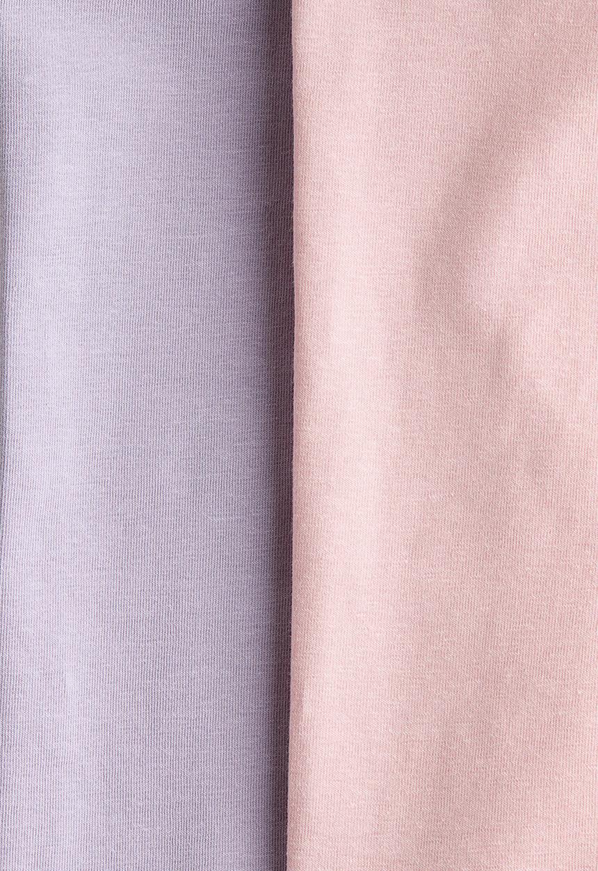 H&M - 2-pack cotton cycling shorts - light pink/light purple