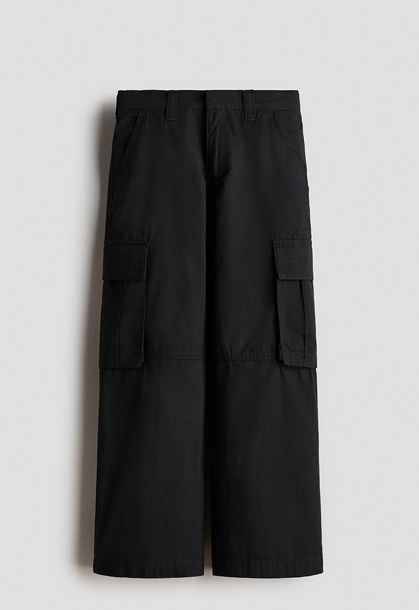 H&M - Cargo trousers - black