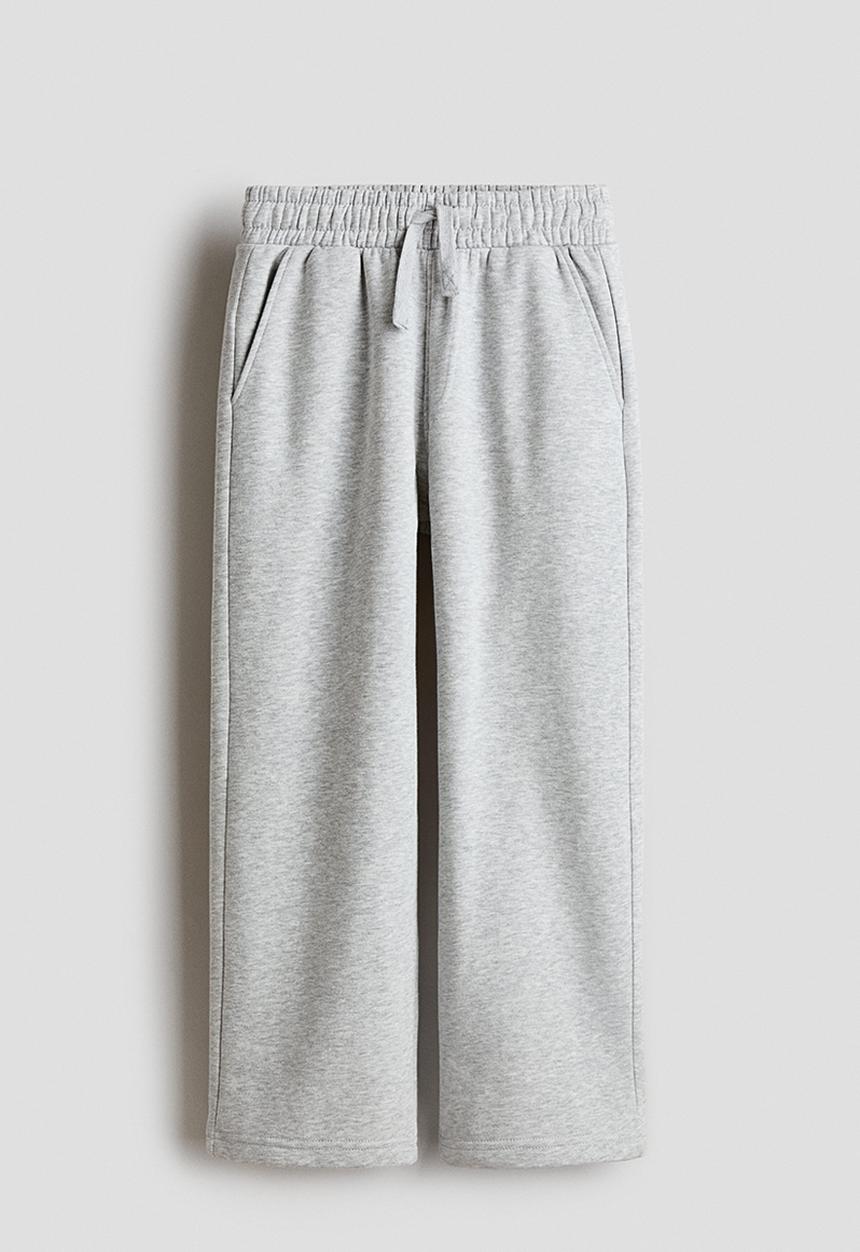 H&M - Brushed-inside joggers - light grey marl