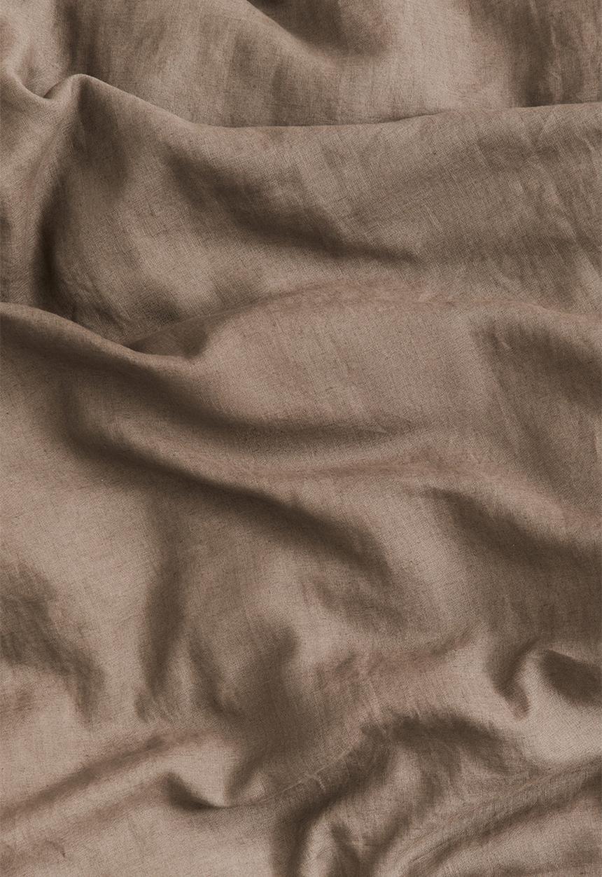 H&M - Linen double/king duvet cover set - mole