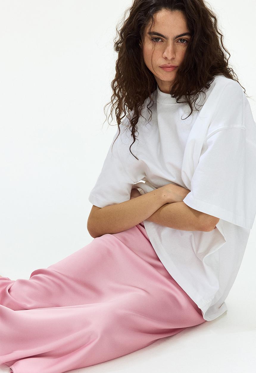 H&M - Midi skirt - pink