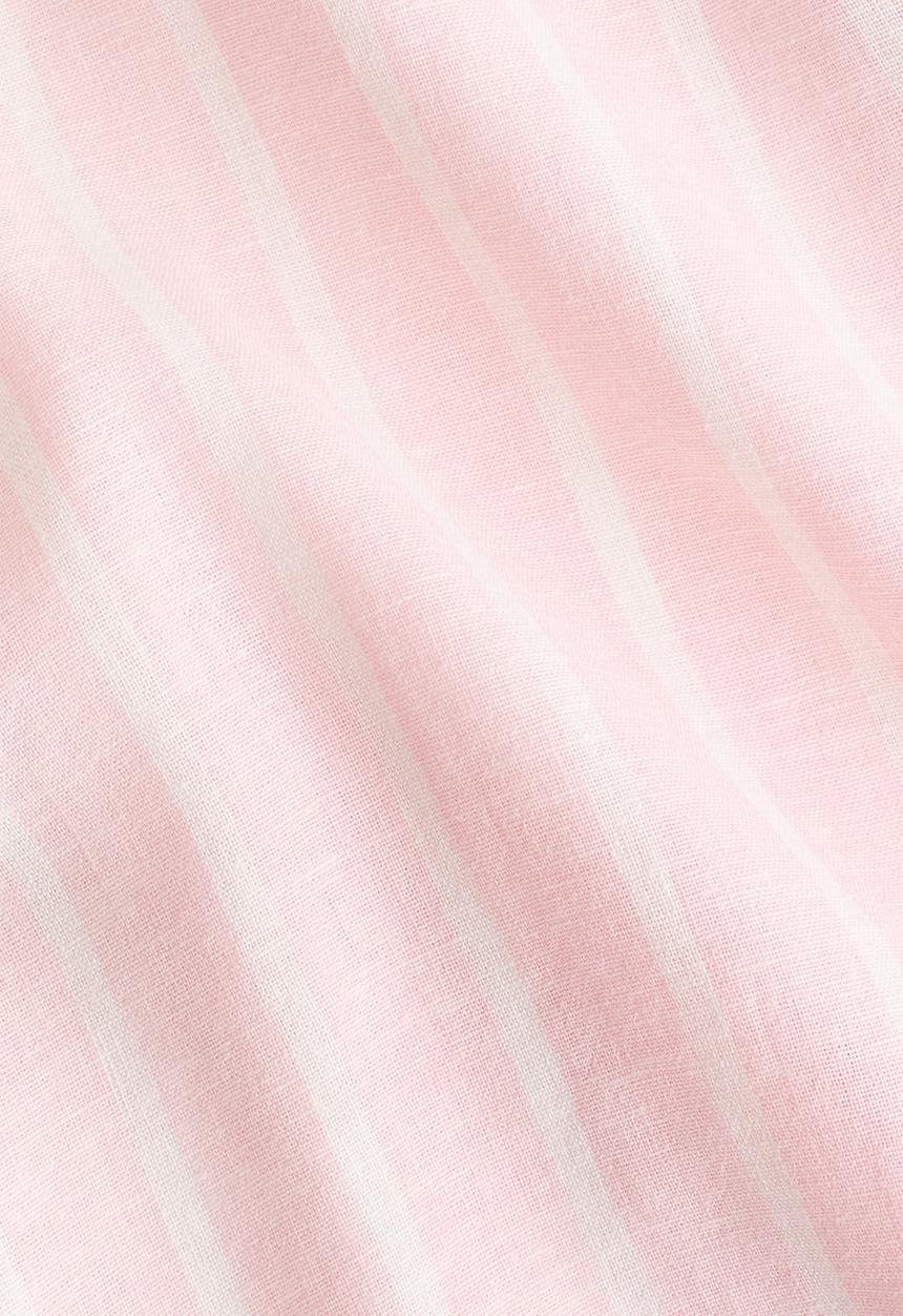 H&M - Linen-blend shirt - light pink/striped