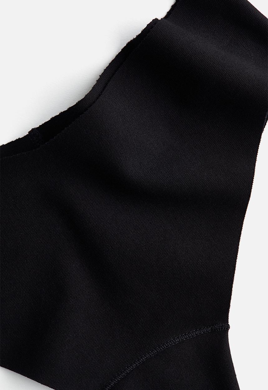 H&M - 3-pack invisible cotton brazilian briefs - black