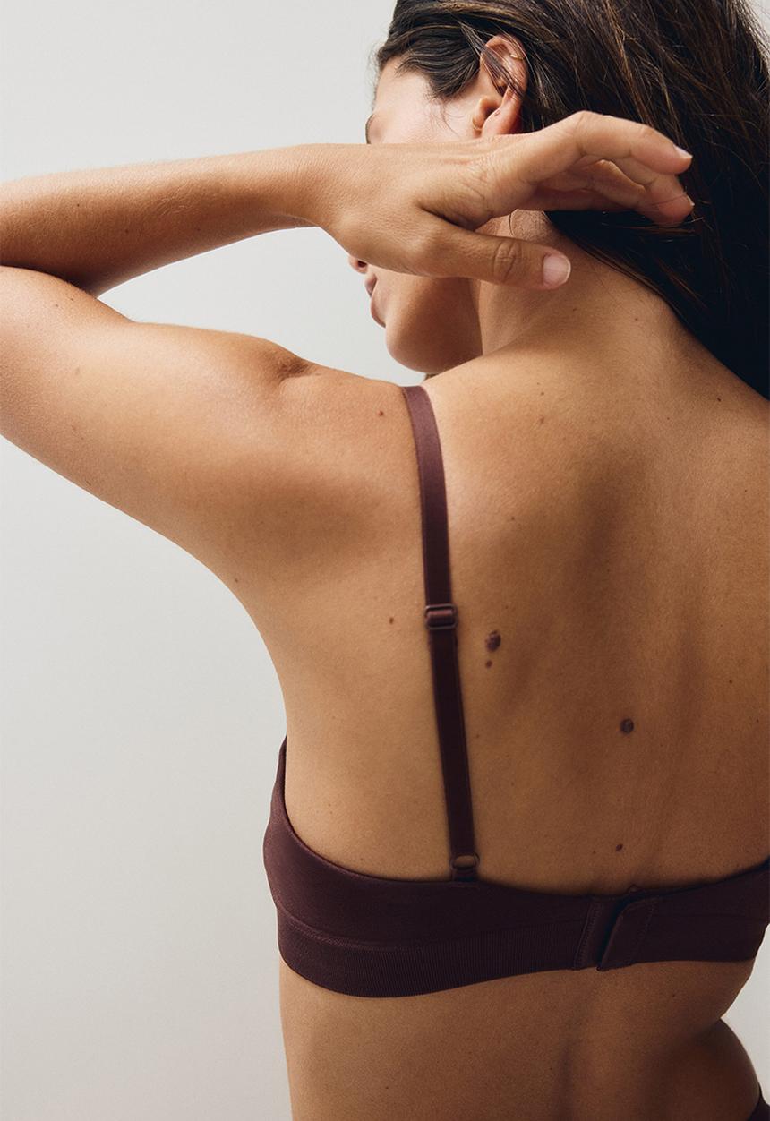 H&M - Seamless push-up-bra - rust brown